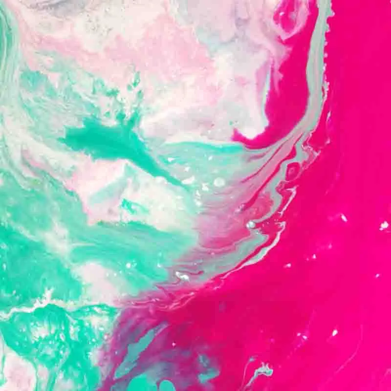 Pink Mint Marble Flow